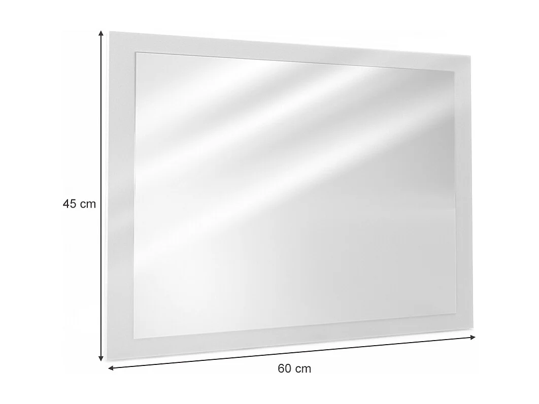 Badrumsspegel vit 45x2x60 emma