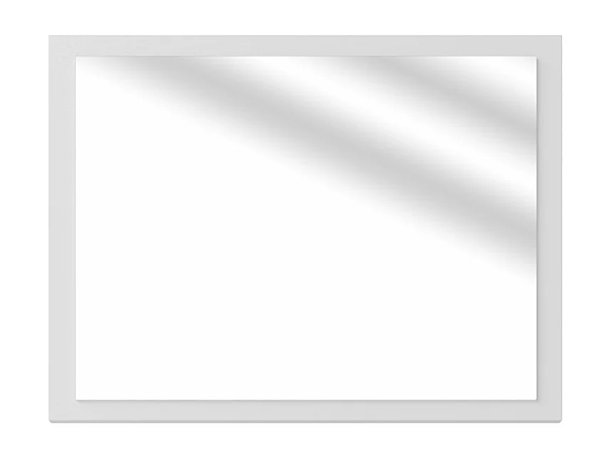 Miroir mural blanc brillant/blanc 45x2x60 kiko