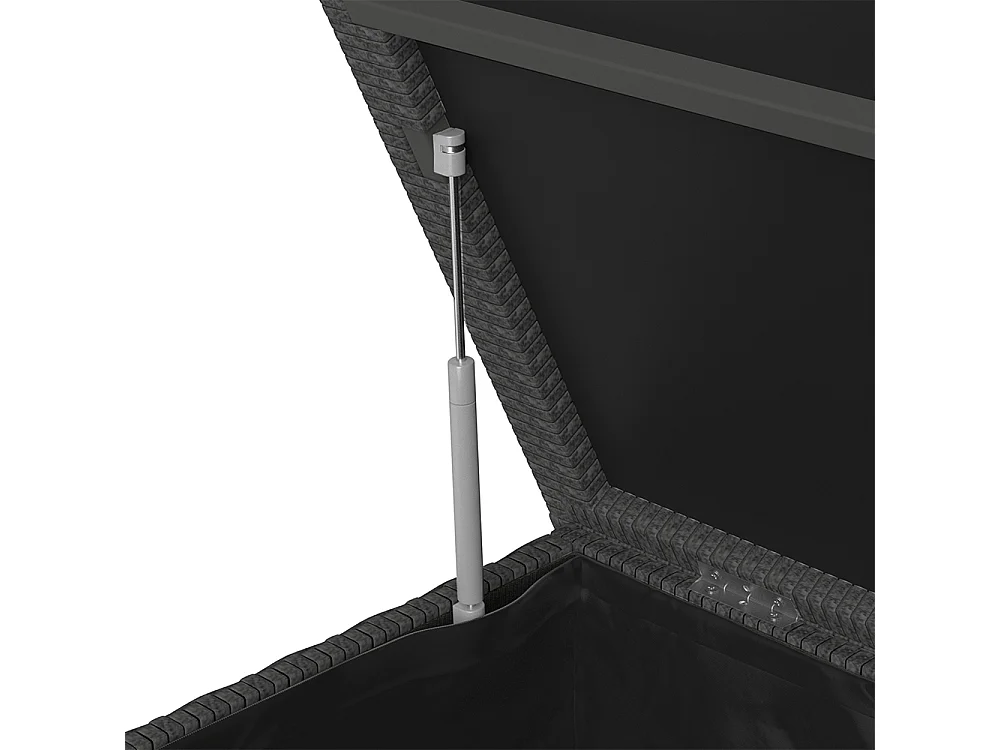 Coffre pour coussins anthracite 146x83x80