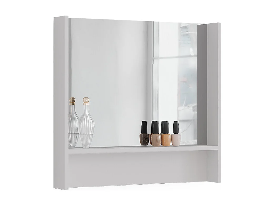 miroir mural blanc 70x10x65 sherry