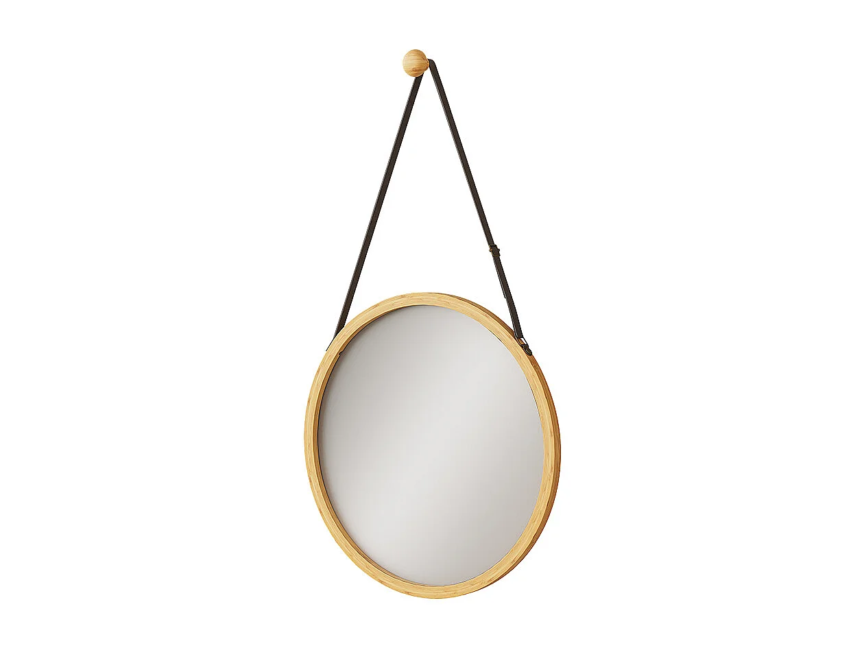 Miroir mural bambou 38x38x1.5 mirno