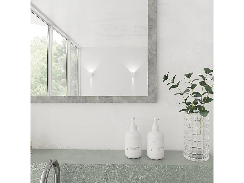 Miroir mural béton 45x2x60 kiko