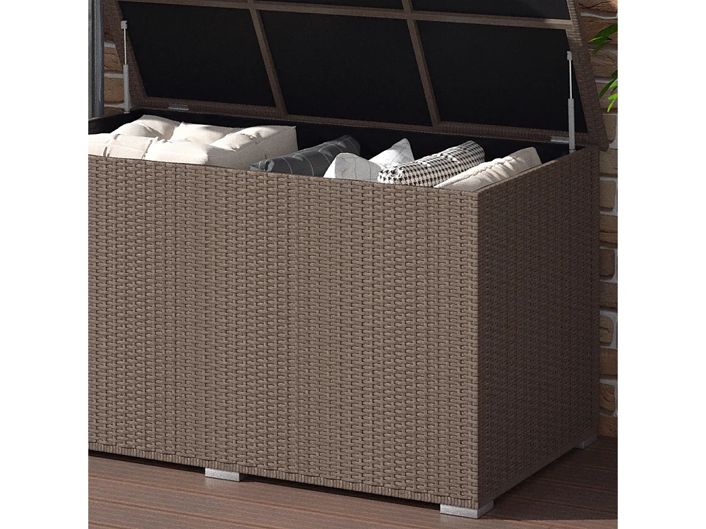 Scatola per cuscini marrone 146x83x80