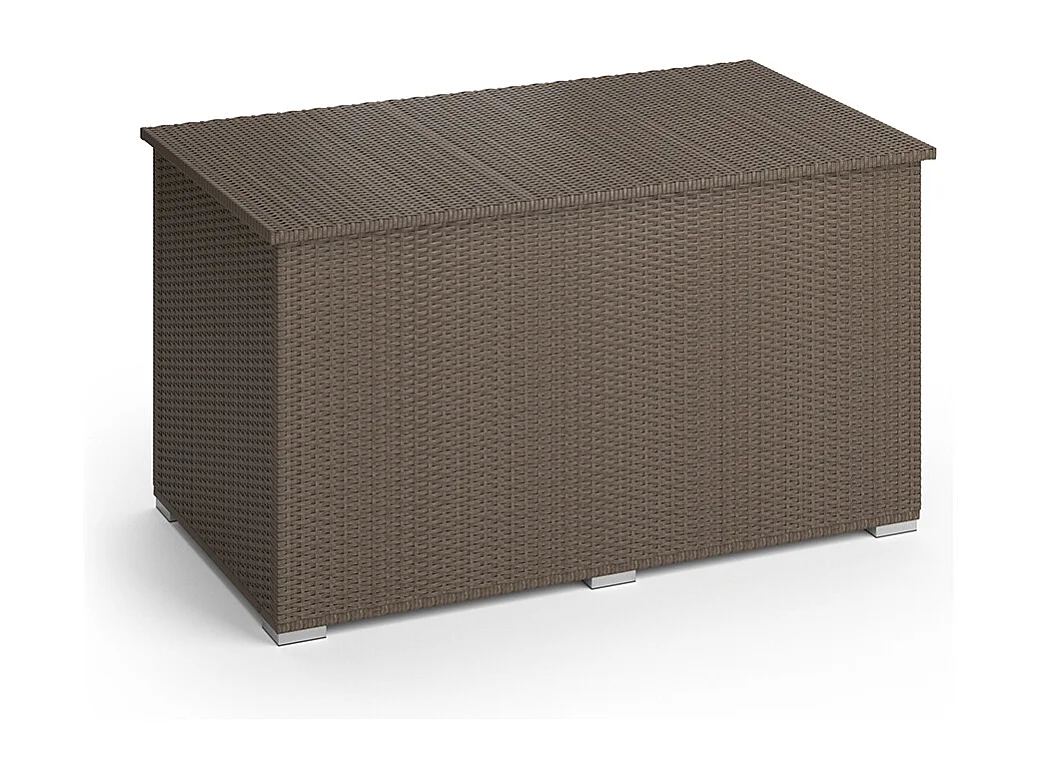 Coffre pour coussins marron 146x83x80