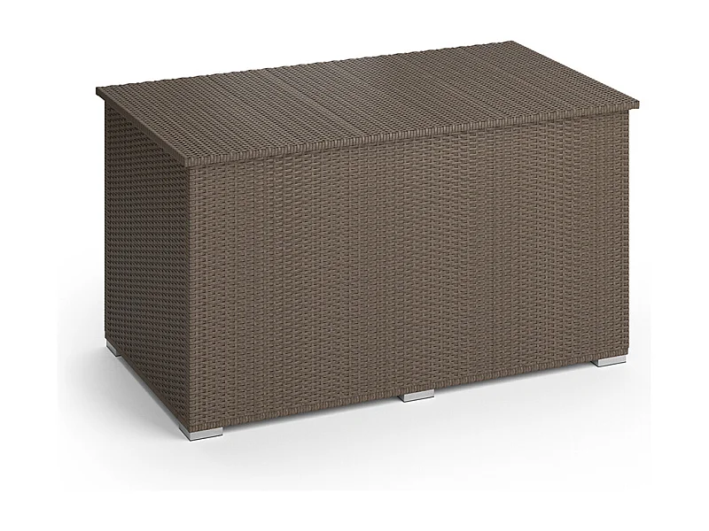 Coffre pour coussins marron 146x83x80