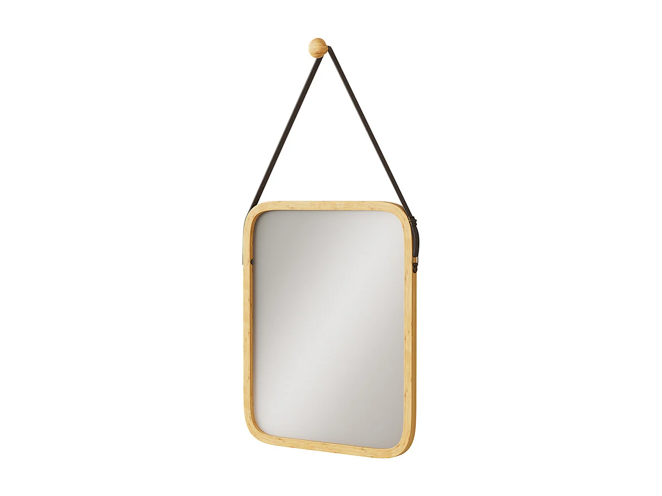 Miroir mural bambou 34x41.5x1.5 mirno