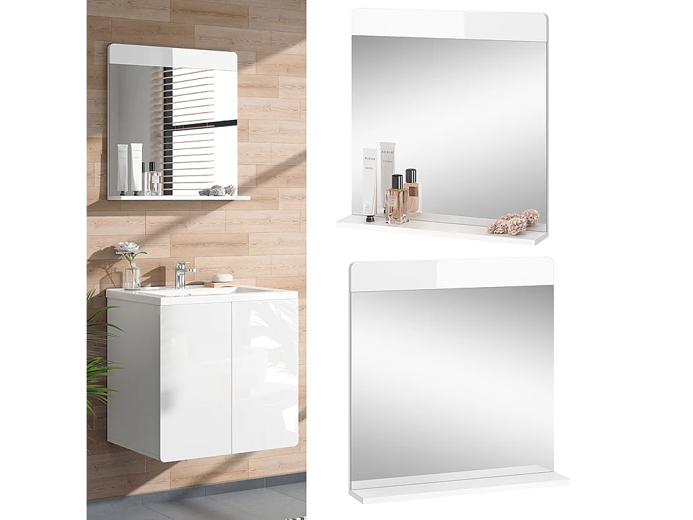 Specchio bagno bianco 60x12x62 izan