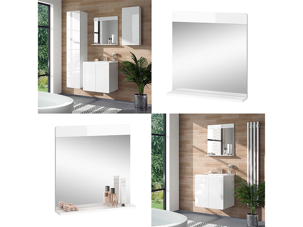Specchio bagno bianco 60x12x62 izan