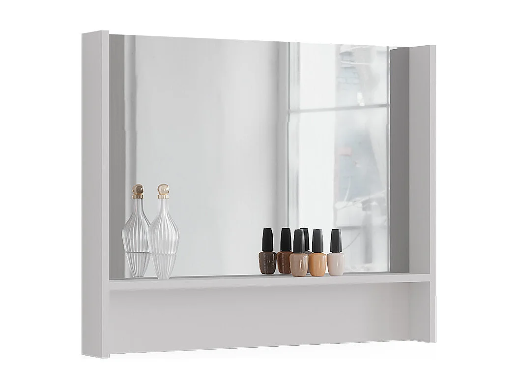 miroir mural blanc 80x10x65 sherry