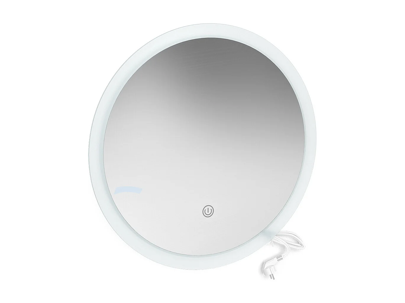 Miroir mural blanc 60x3x60