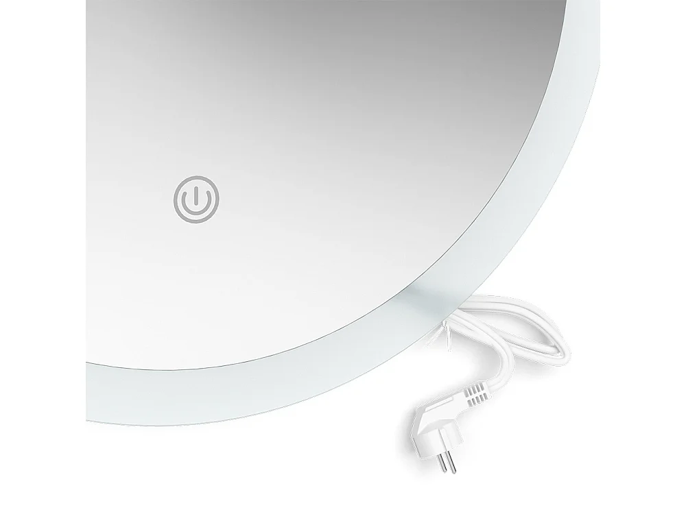 Miroir mural blanc 60x3x60