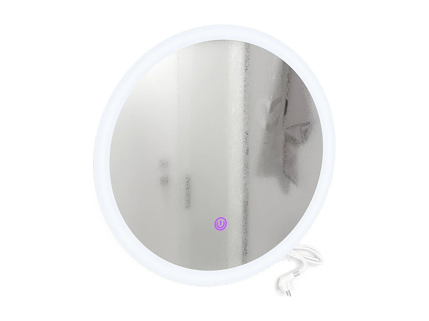 Miroir mural blanc 60x3x60