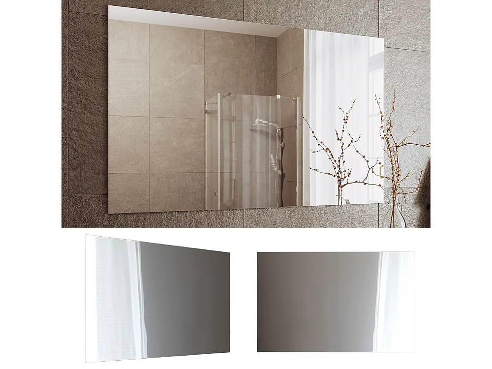 Badezimmerspiegel weiß 4x111x70 viola