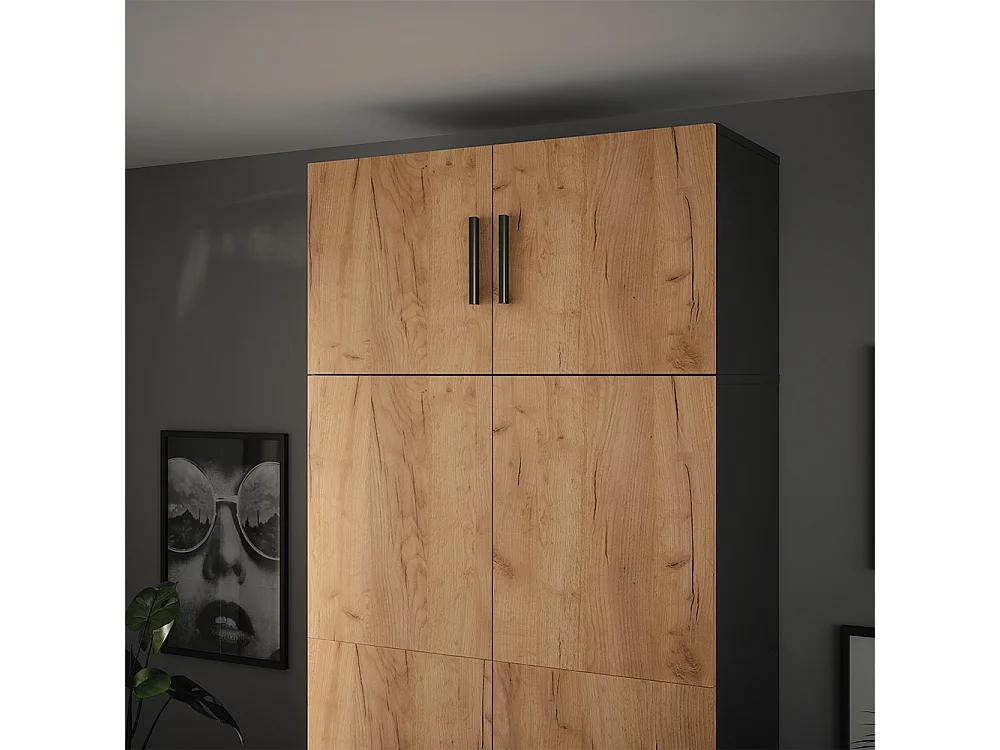 Module dextension anthracite/chêne doré 80x37x40 ingo