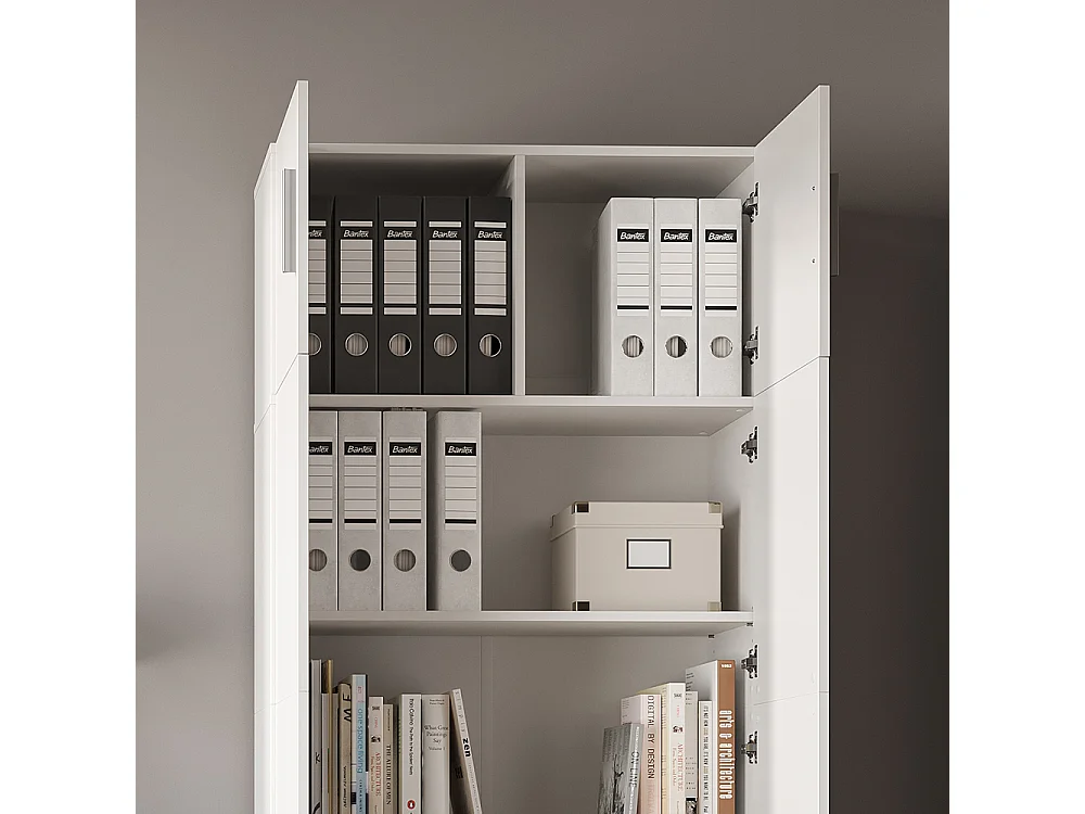 Scaffale per file bianco 80x37x182.4 frank