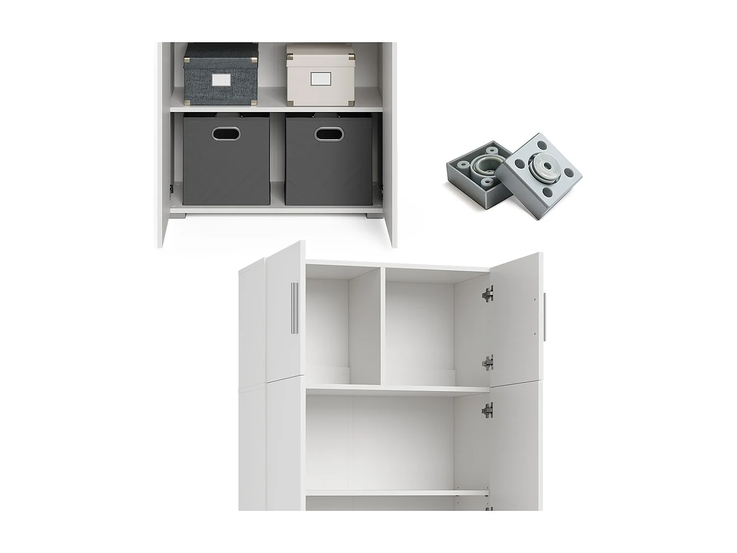 Scaffale per file bianco 80x37x182.4 frank