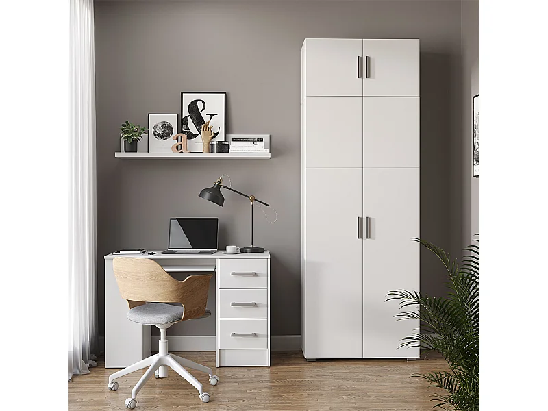 Scaffale per file bianco 80x37x182.4 frank