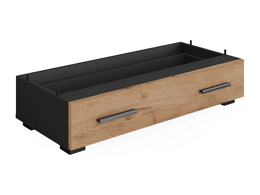 Module dextension anthracite/chêne doré 80x37x17.4 ingo