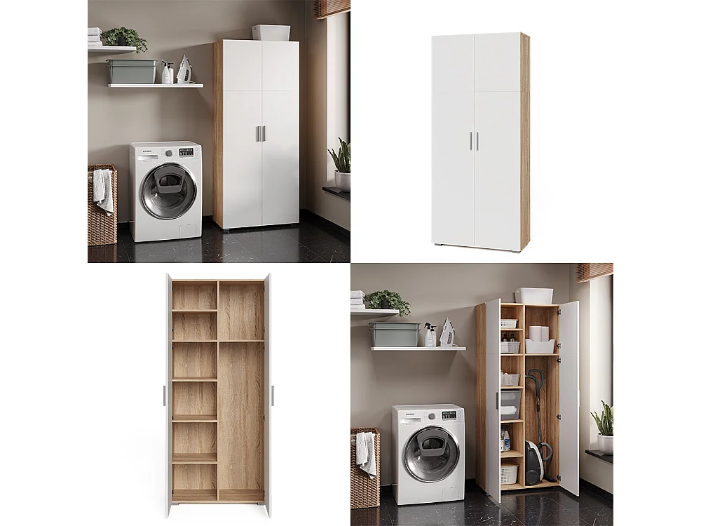 Étagère à dossiers sonoma 80x37x182.4 ingo