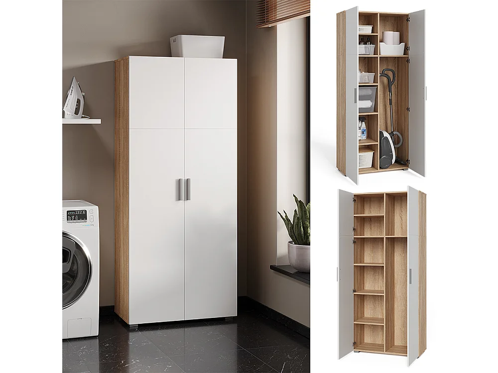 Étagère à dossiers sonoma 80x37x182.4 ingo