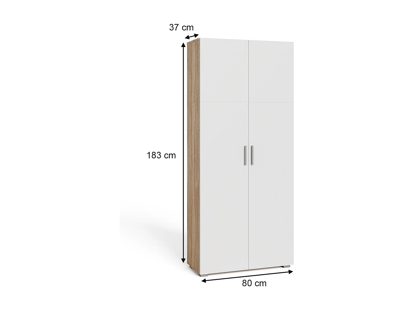 Étagère à dossiers sonoma 80x37x182.4 ingo