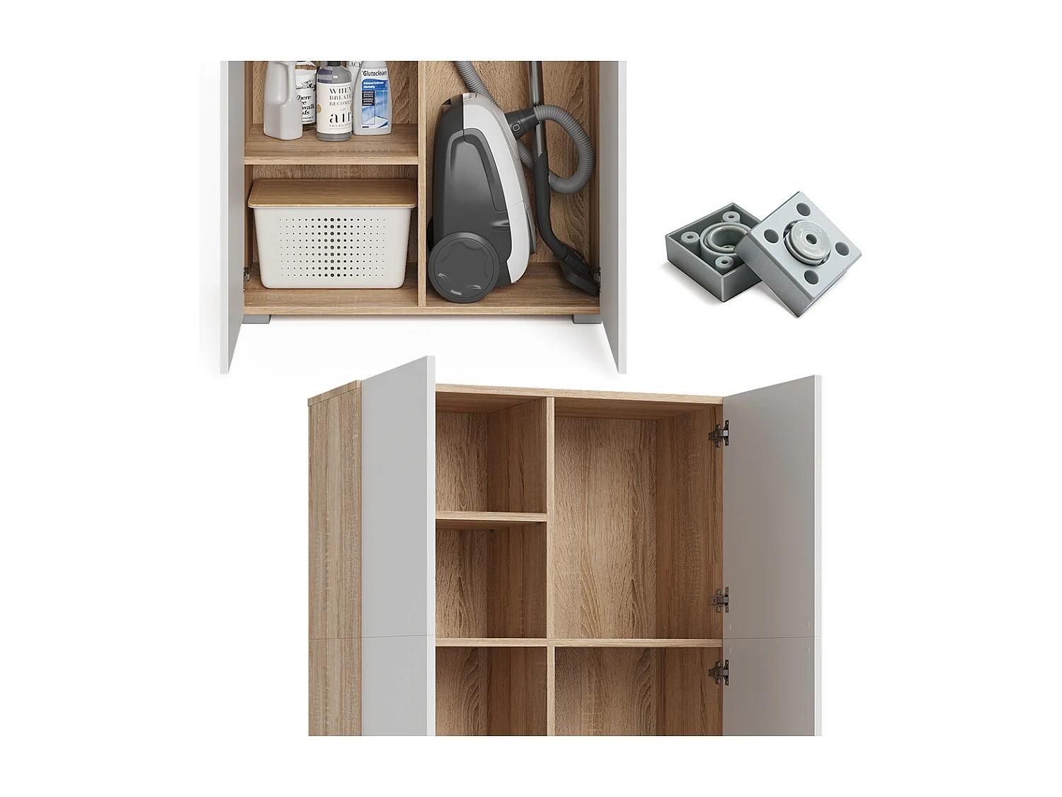 Étagère à dossiers sonoma 80x37x182.4 ingo