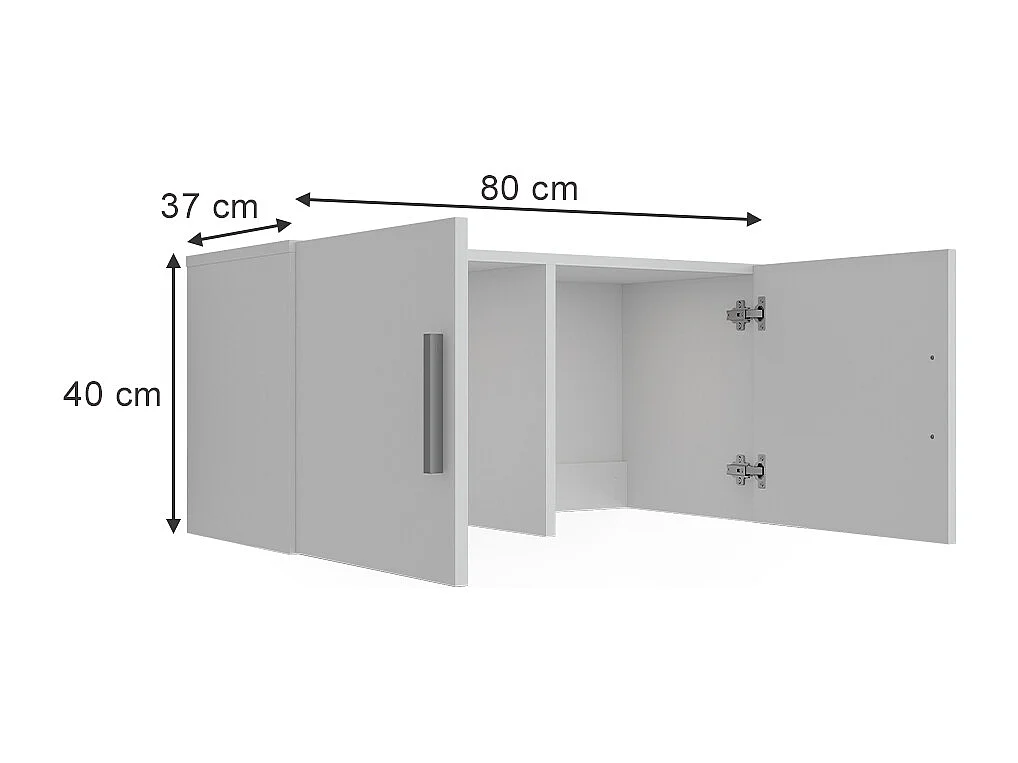 Modulo aggiuntivo bianco 80x37x40 ingo