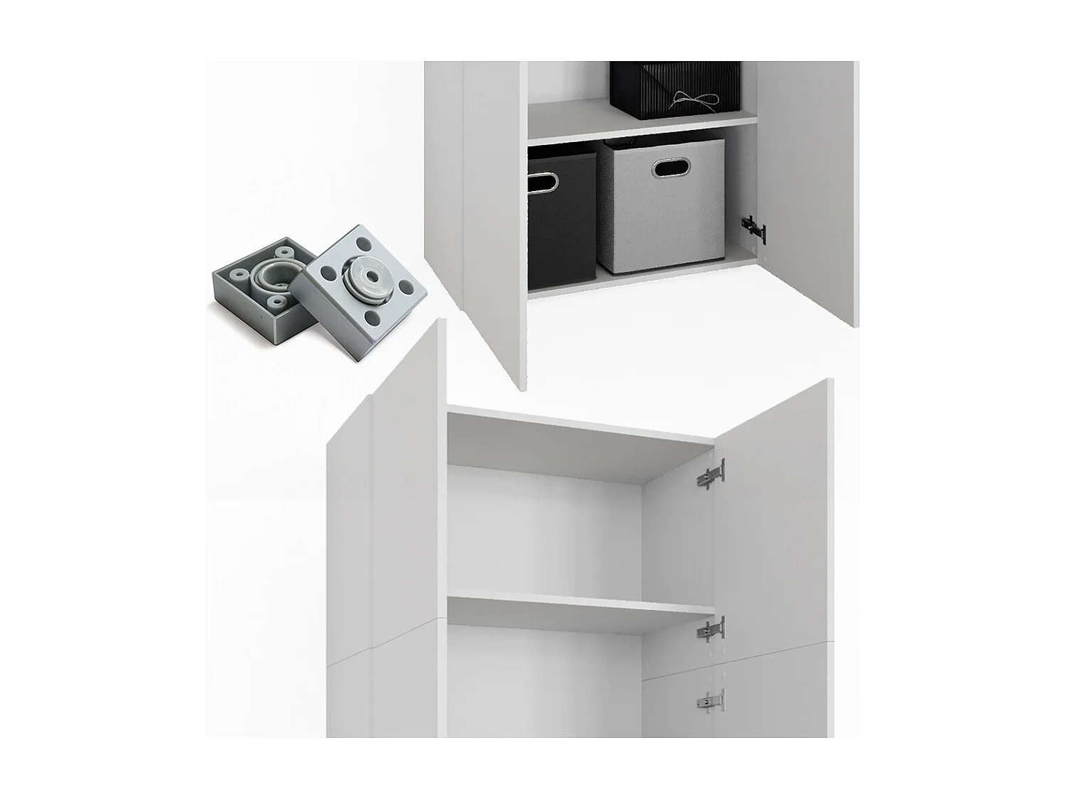 Scaffale per file bianco 80x37x182.4 frank