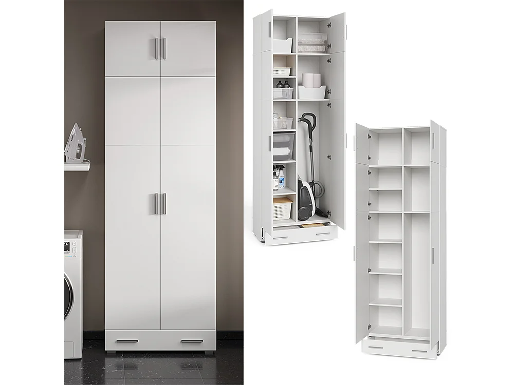 Scaffale per file bianco 80x37x182.4 ingo