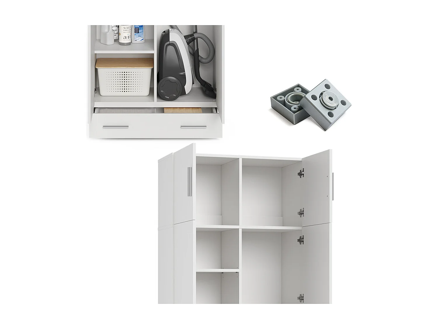 Étagère à dossiers blanc 80x37x182.4 ingo