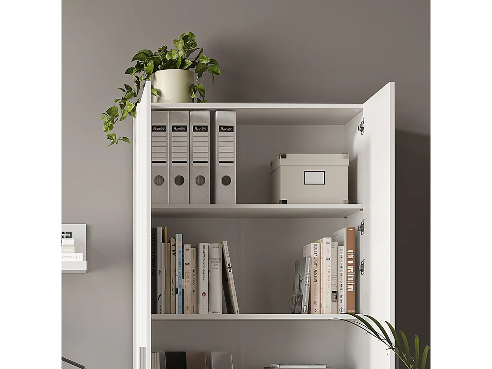 Scaffale per file bianco 80x37x182.4 frank