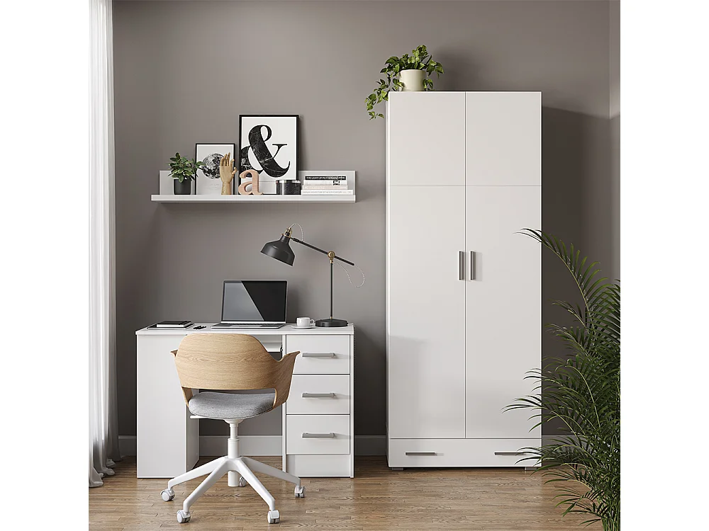 Étagère à dossiers blanc 80x37x182.4 frank