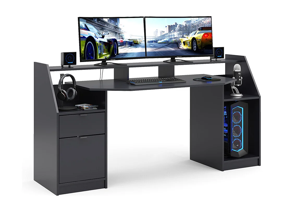 Bureau noir 179.8x65.5x90.6 joel