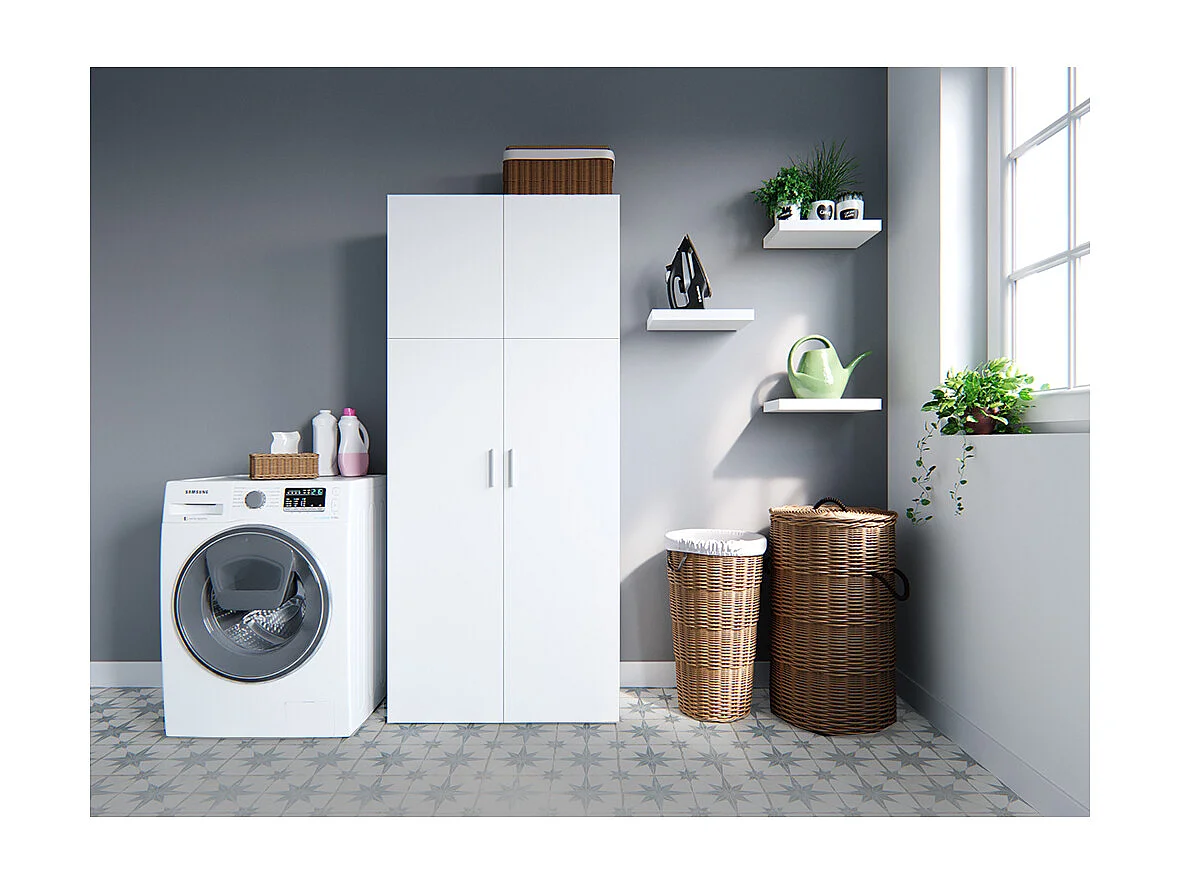 Étagère à dossiers blanc 80x37x182.4 ingo