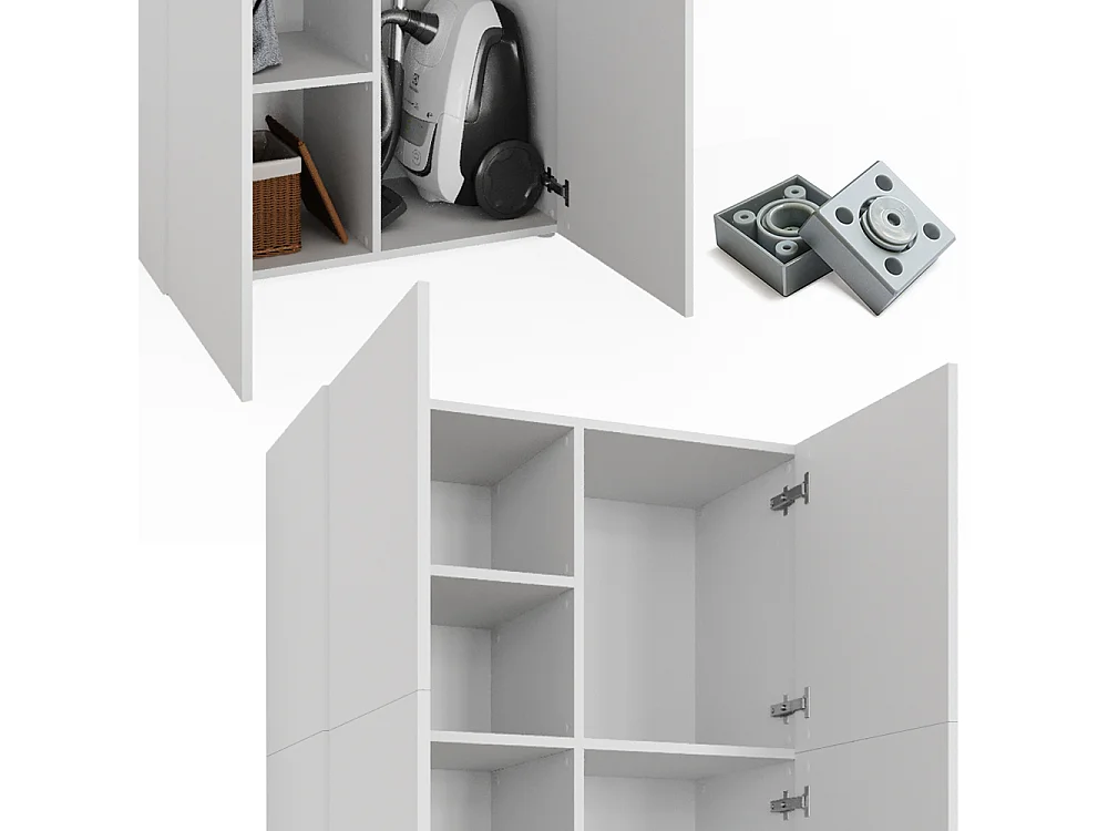 Étagère à dossiers blanc 80x37x182.4 ingo