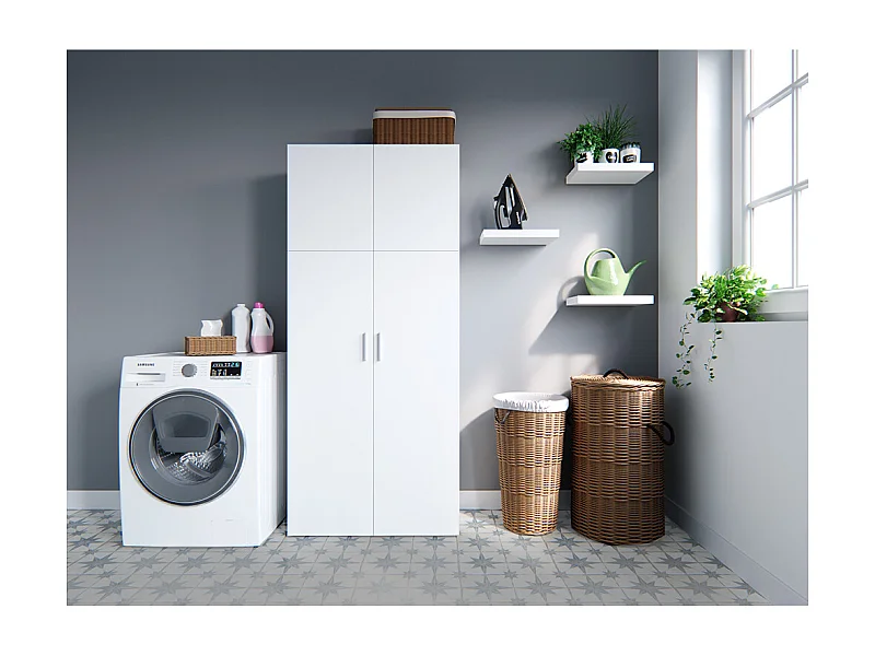 Étagère à dossiers blanc 80x37x182.4 ingo