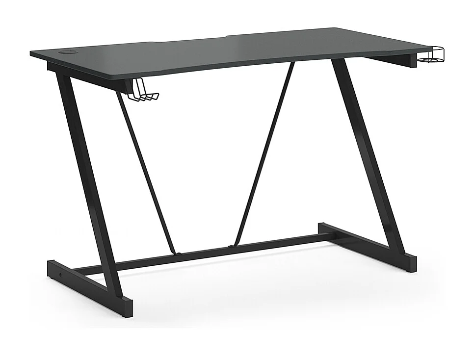 Table de jeu anthracite 120x60x75 hudson
