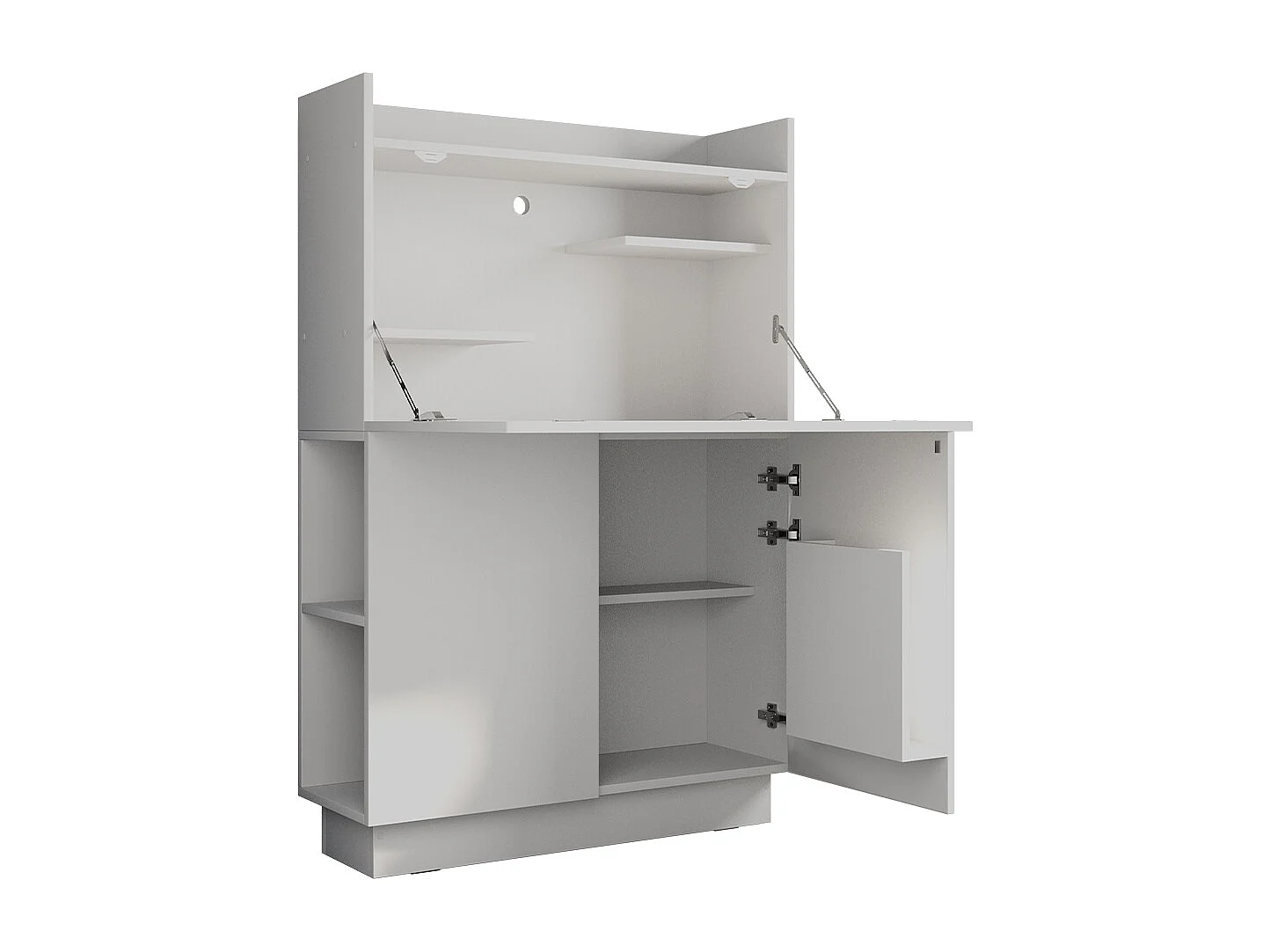 Secrétaire bureau blanc 85x27x118.9 alena