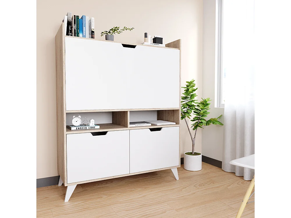 Escritorio secretario sonoma 110x45x140 berdi