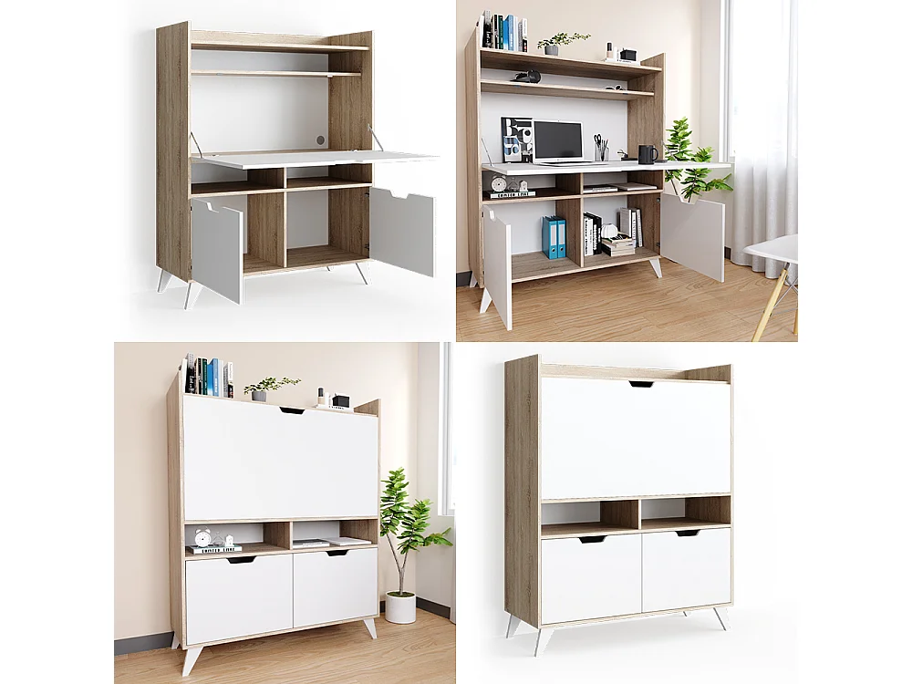 Secrétaire bureau sonoma 110x45x140 berdi