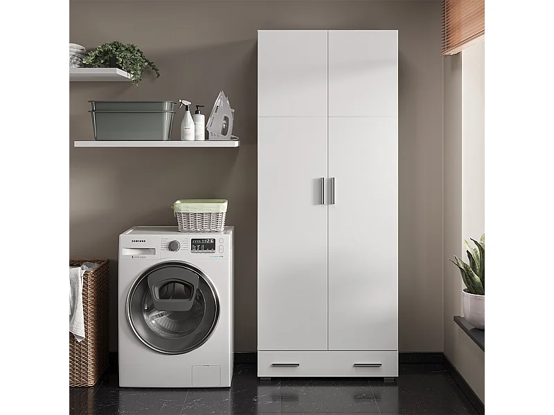 Étagère à dossiers blanc 80x37x182.4 ingo