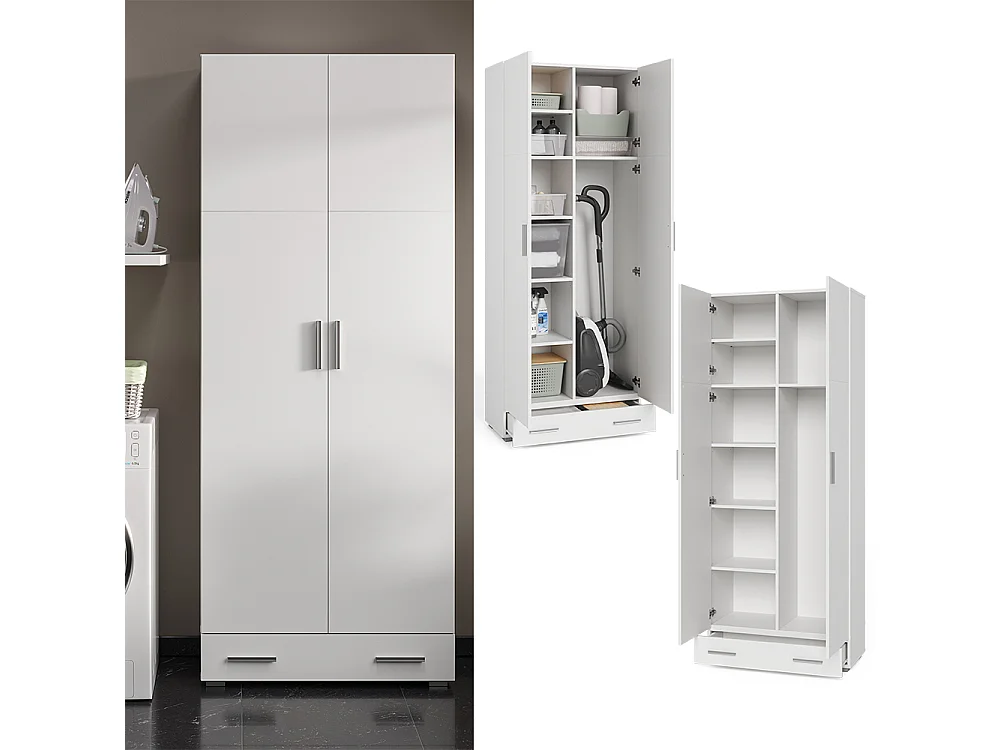 Scaffale per file bianco 80x37x182.4 ingo