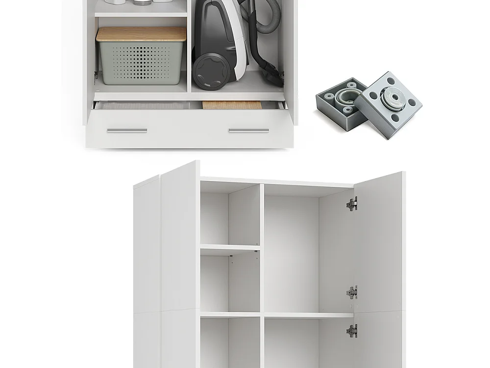 Scaffale per file bianco 80x37x182.4 ingo