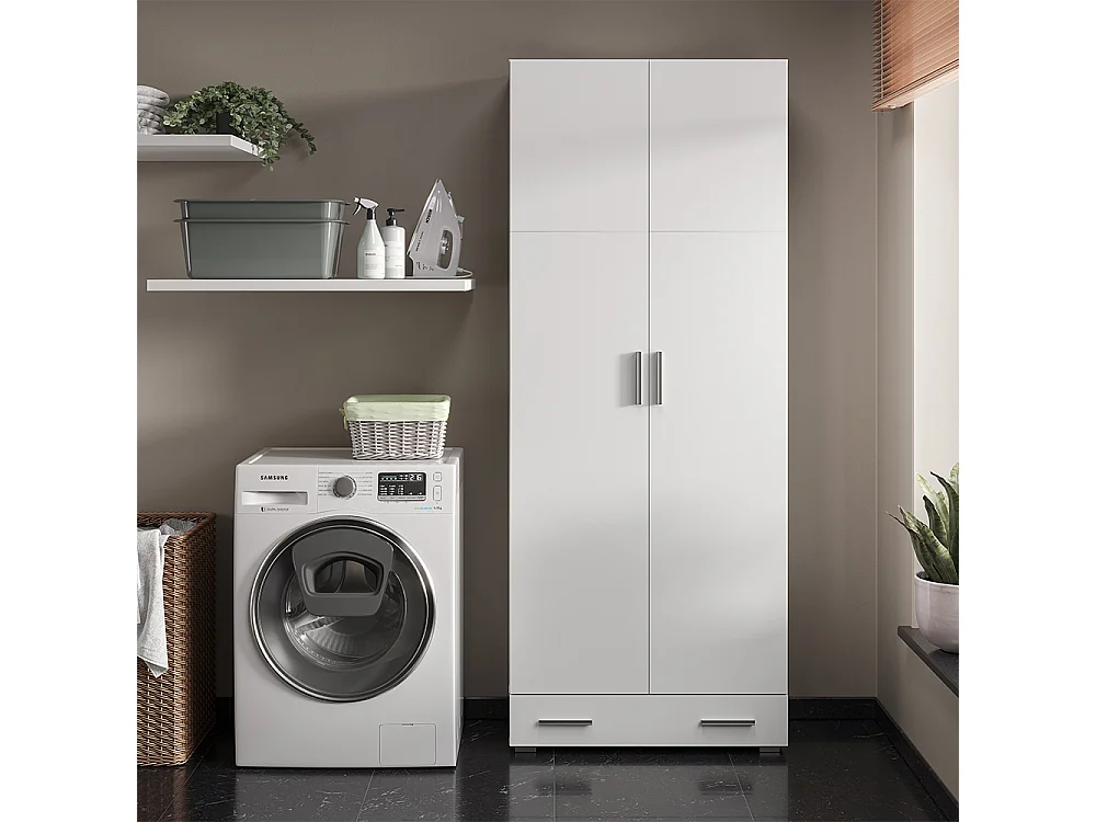 Étagère à dossiers blanc 80x37x182.4 ingo