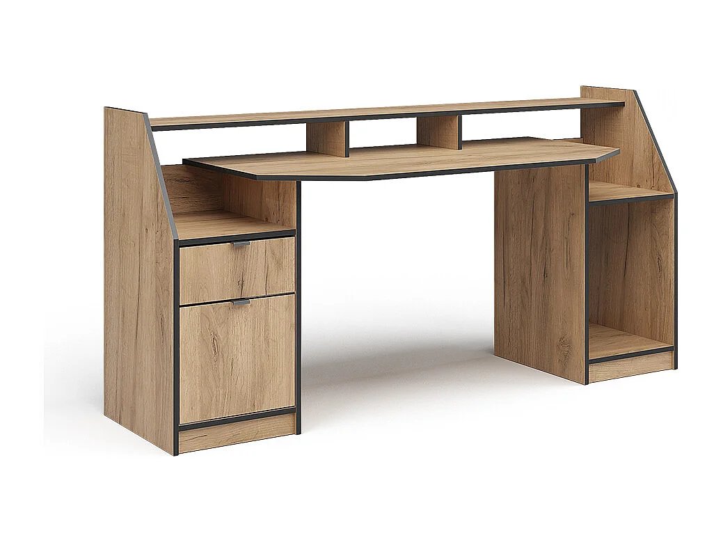 Bureau chêne de force doré 179.8x65.5x90.6 joel