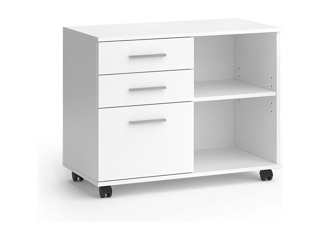 Caisson à roulettes blanc 40x80x62.5 delf