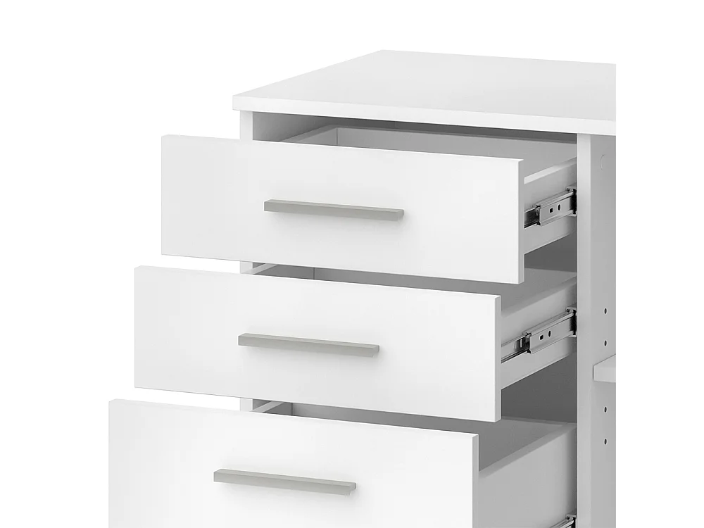 Caisson à roulettes blanc 40x80x62.5 delf