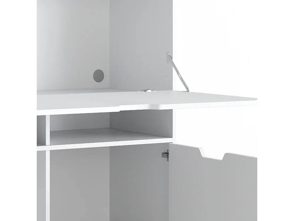 Secrétaire bureau blanc 110x45x140 berdi