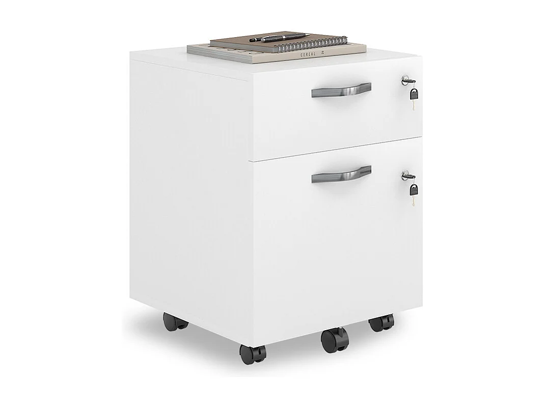 Caisson roulant blanc 40x41.5x53 bregenz