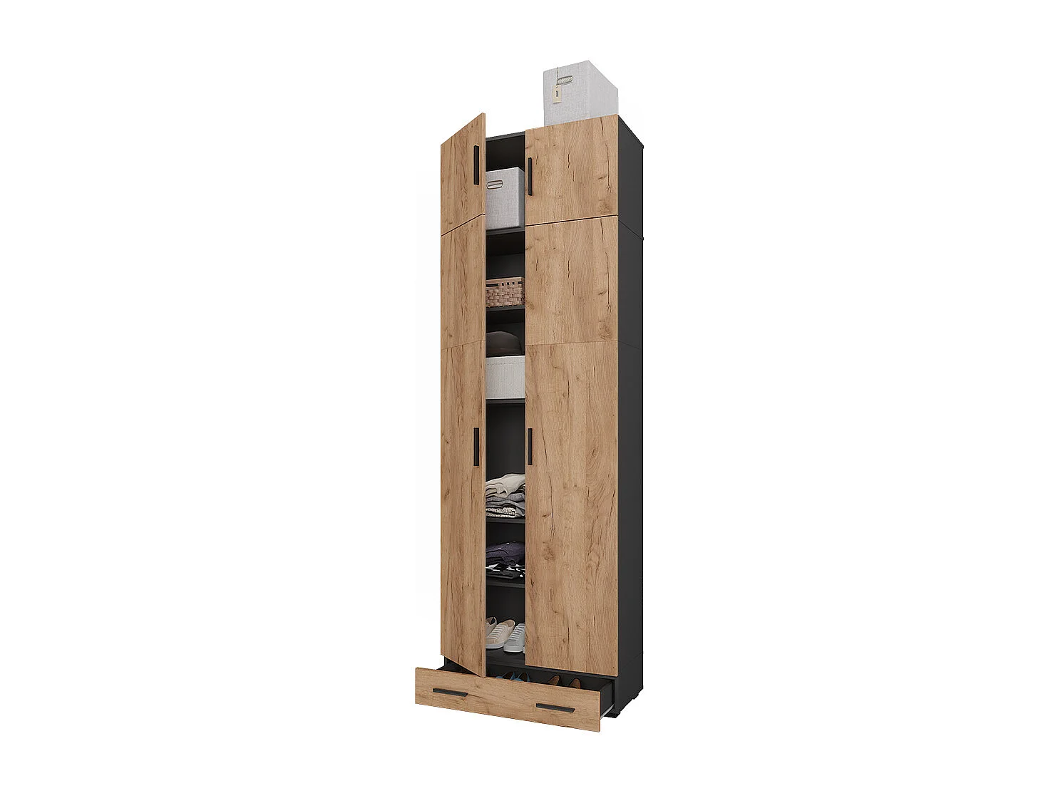 Filreol antracit/gylden eg 80x37x241.2 frank